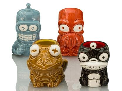 Beeline Creative Futurama Geeki Tikis Mini Muglets 4-Pack Ceramic Mugs - View 2