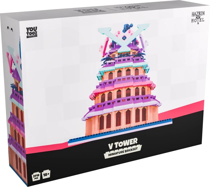 YouTooz Hazbin Hotel V Tower Miniature Brick Set, 6.3-Inch Plastic - View 11