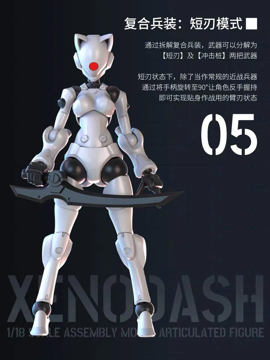 Sheik Mainland 3 Min Project Xenodash (Pink Ver.) 1/18 Scale Plastic Model Kit - View 8