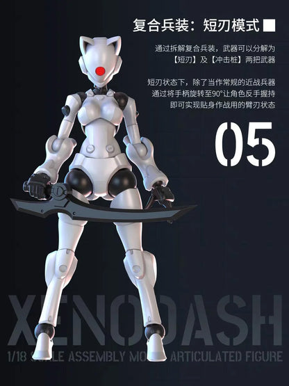 Sheik Mainland 3 Min Project Xenodash (Pink Ver.) 1/18 Scale Plastic Model Kit - View 8