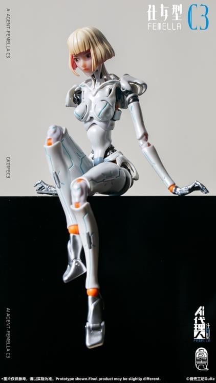 GUKE AI Agent Femella C3 Solid Color Edition 1/12 Scale 7-Inch Action Figure - View 19