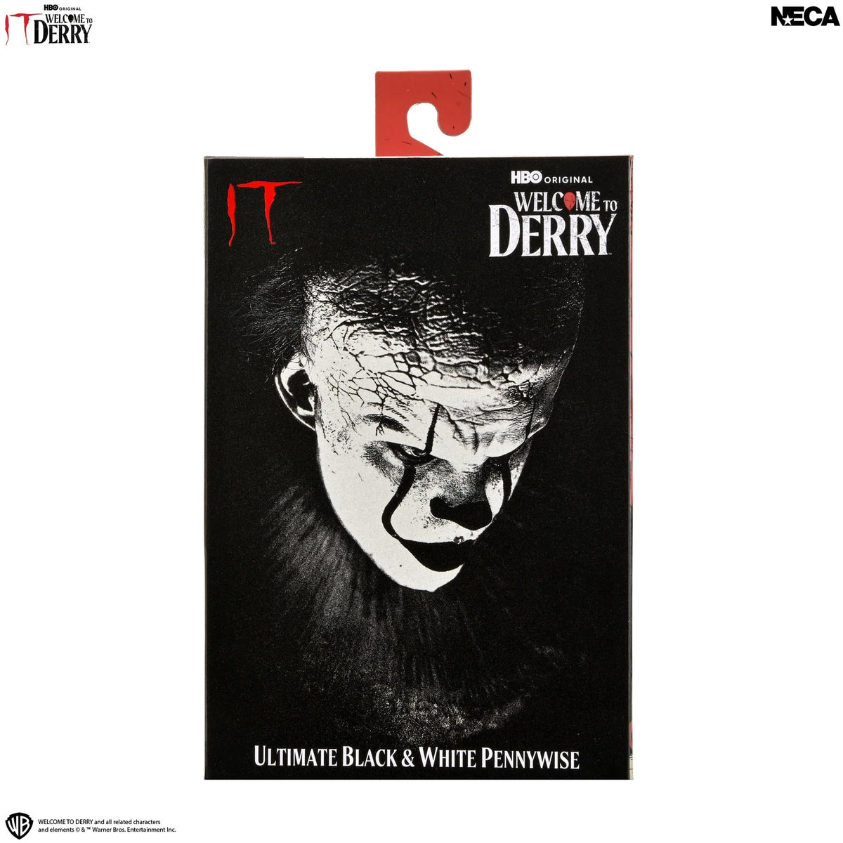 NECA IT: Welcome to Derry Ultimate Pennywise Action Figure (Black and White Ver.) - View 13
