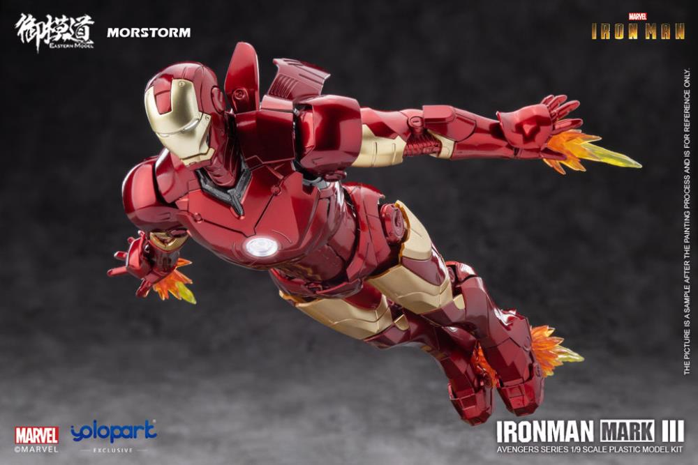 Morstorm Eastern Model Marvel Iron Man Mark III (Deluxe Ver.) 1/9 Scale Model Kit - View 13