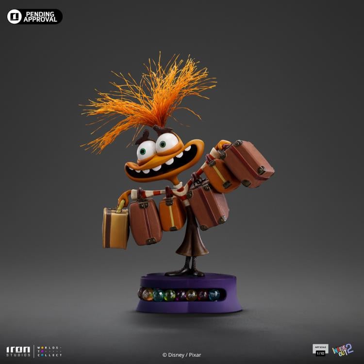 Iron Studios Pixar Inside Out 2 Anxiety 1/10 Art Scale Limited Edition Statue - View 5
