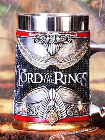 Nemesis Now The Lord of the Rings Aragorn Tankard (6.1-Inch Resin and Steel)