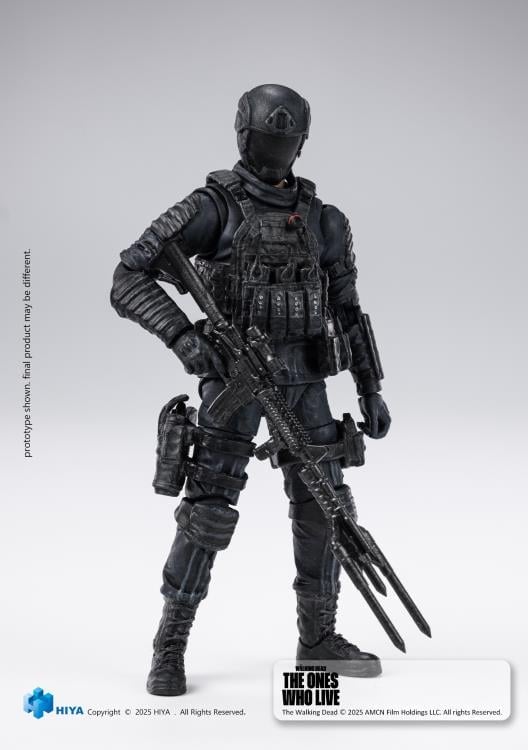 Hiya Toys The Walking Dead: The Ones Who Lived Exquisite Mini Series Civic Republic Military Soldier 1/18 Scale Action Figure - View 8