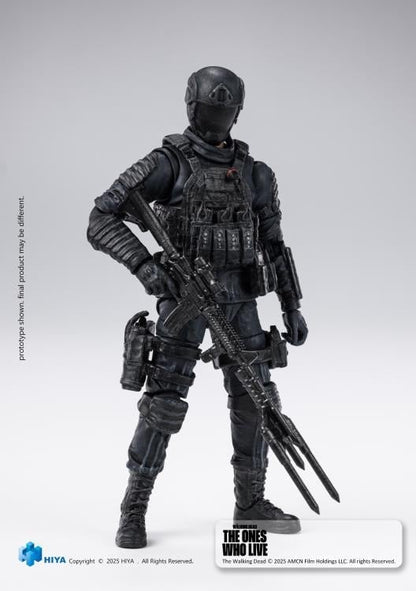 Hiya Toys The Walking Dead: The Ones Who Lived Exquisite Mini Series Civic Republic Military Soldier 1/18 Scale Action Figure - View 8