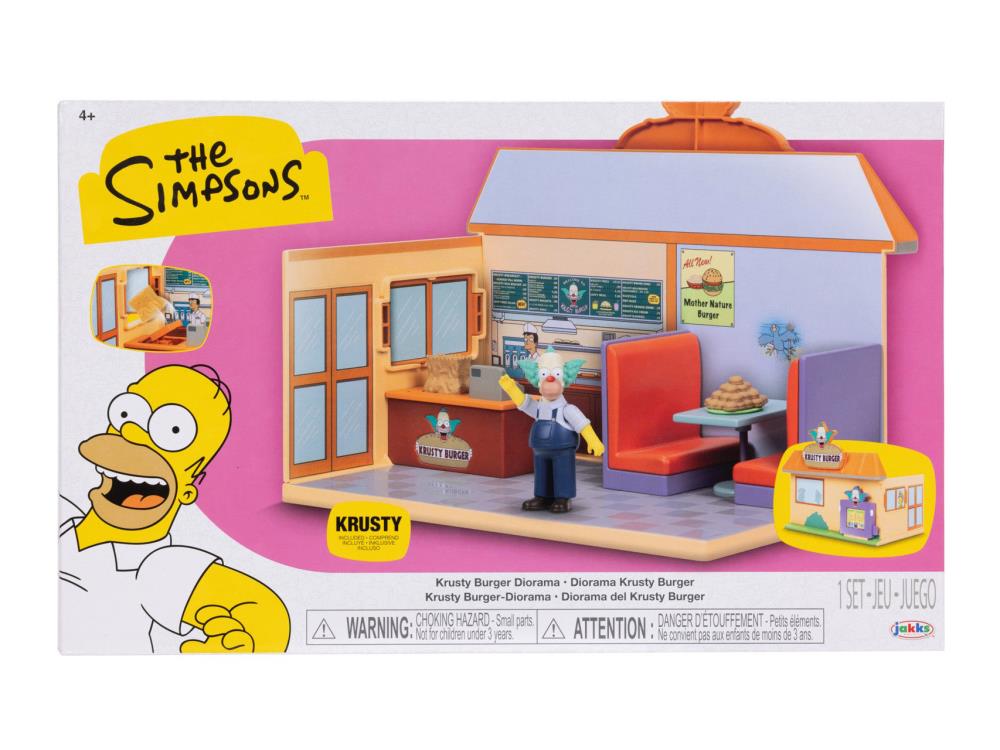 Jakks Pacific The Simpsons Krusty Burger Plastic Playset with Krusty the Clown - View 9
