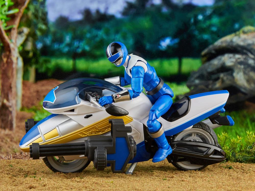 Hasbro Power Rangers Time Force Lightning Collection Deluxe Blue Ranger and Vector Cycle Set - View 13