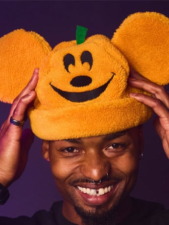 Cakeworthy Disney Mickey Mouse Pumpkin Sherpa Beanie