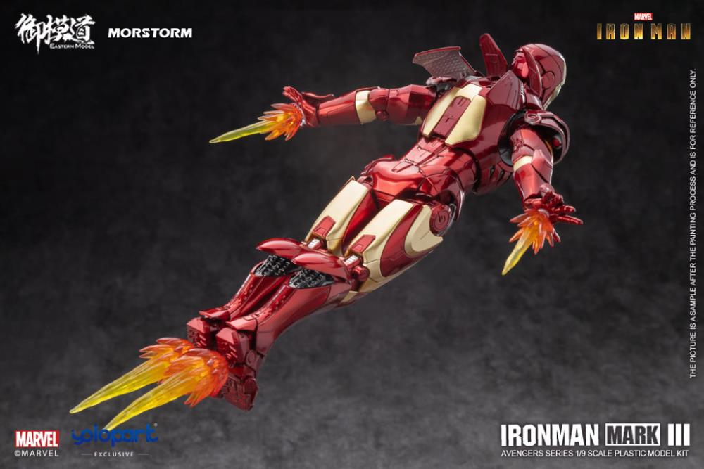 Morstorm Eastern Model Marvel Iron Man Mark III (Deluxe Ver.) 1/9 Scale Model Kit - View 14