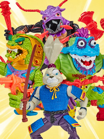 Playmates Teenage Mutant Ninja Turtles Original Classic Mutants Wave 4 4-Inch Action Figure 4-Pack
