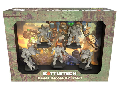 Catalyst Game Labs BattleTech Clan Cavalry Star Mercenaries ForcePack Miniatures Set - View 2