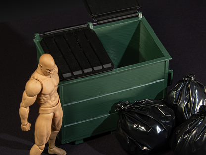 Dio-Bolic Studios Dumpster 1/12 Scale Diorama Piece - View 2
