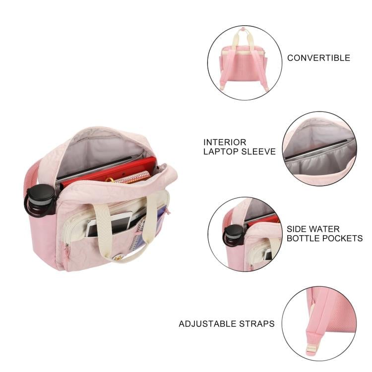 Bioworld Super Mario Princess Peach Mini Backpack in Polyester, 14.5-Inch - View 6
