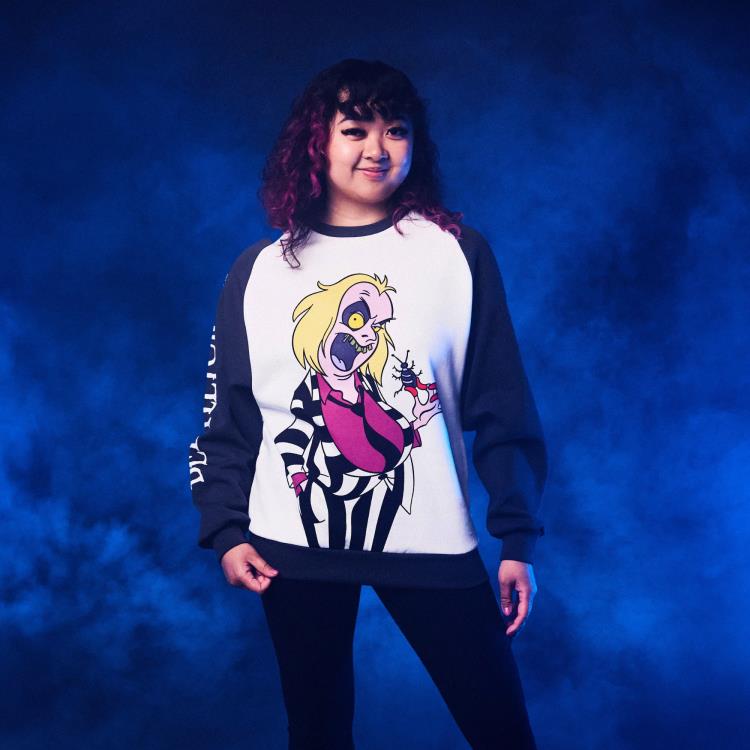 Cakeworthy Beetlejuice Retro Raglan Sweater Collectible - View 3