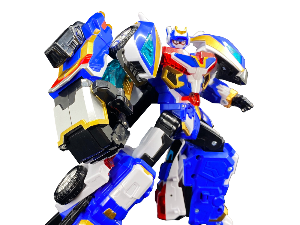 SAMG Metal Cardbot Blue Cop S Collectible Plastic Action Figure - View 2