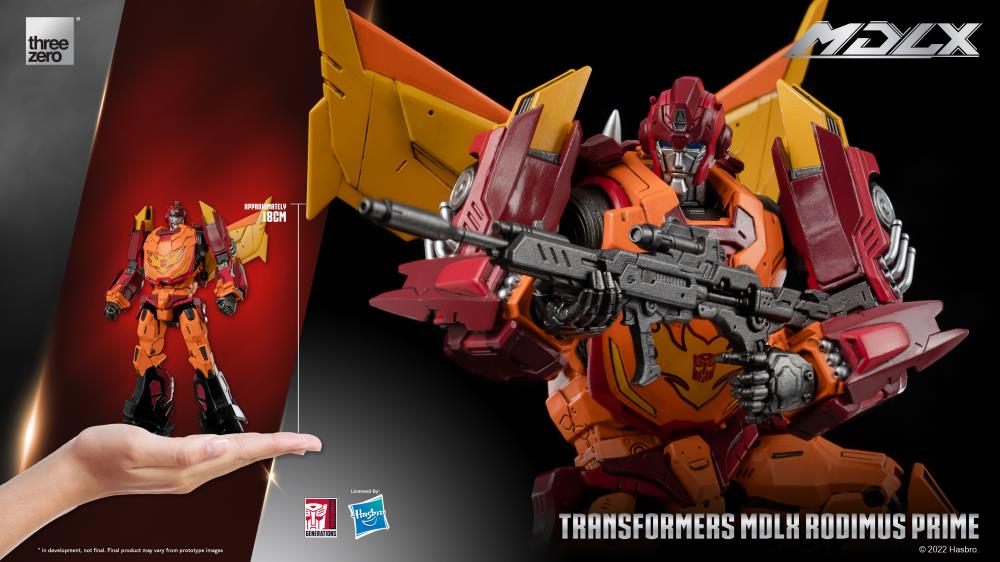 threezero Transformers MDLX Articulated Figures Series Rodimus Prime 7.1-Inch Action Figure - View 16