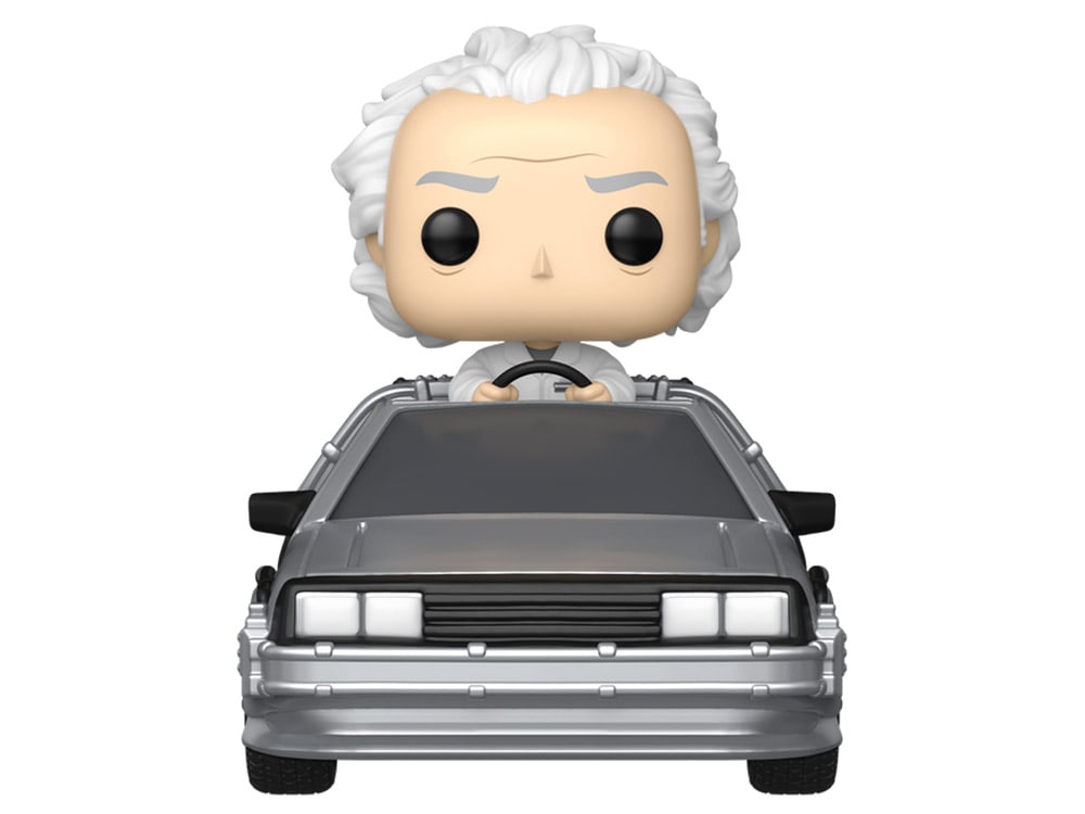 Funko Pop! Rides Back to the Future 40th Anniversary #133 Deluxe Doc with Time Machine Vinyl Figure - View 2