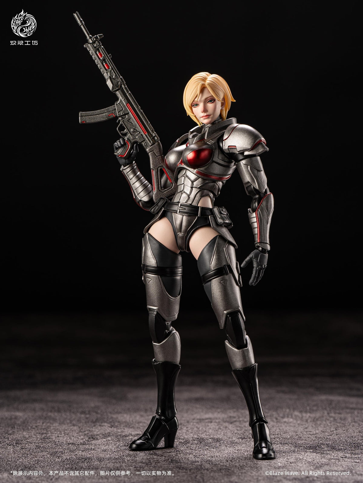 Blazing Wave Studio Valkyrie Brunhilde 1/12 Scale Action Figure 6.5-Inch - View 3