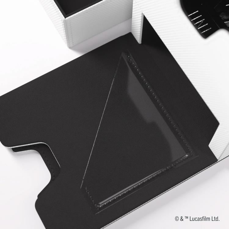 Gamegenic Star Wars: Unlimited Twin Suns White and Black Deck Pod in Hexafyber Material - View 12