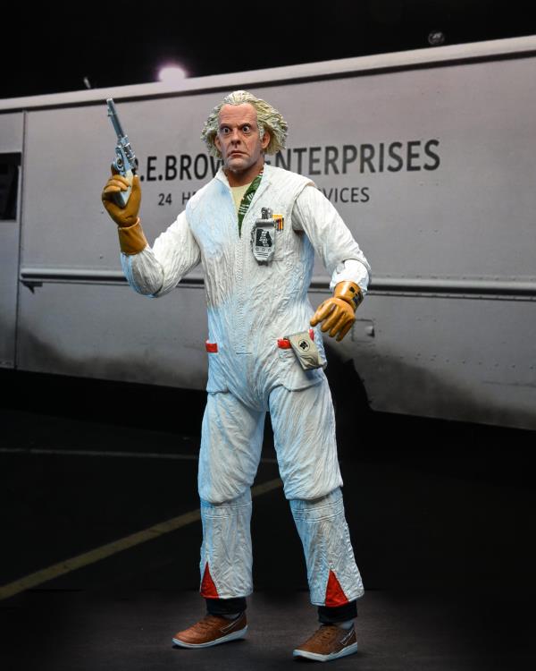 NECA Back to the Future Ultimate Doc Brown (Hazmat Suit) Action Figure - View 13