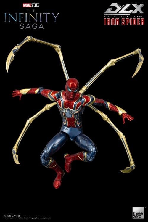threezero Marvel Avengers: The Infinity Saga DLX Iron Spider 1/12 Scale 6.5-Inch Action Figure - View 11