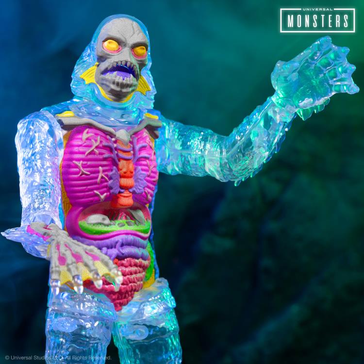 Super7 Universal Monsters Super Cyborg Creature from the Black Lagoon (Clear) Figure 11-Inch - View 5