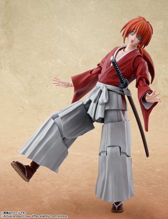 Bandai S.H.Figuarts Rurouni Kenshin: Meiji Swordsman Romantic Story Kenshin Himura 5.3-Inch Action Figure - View 8