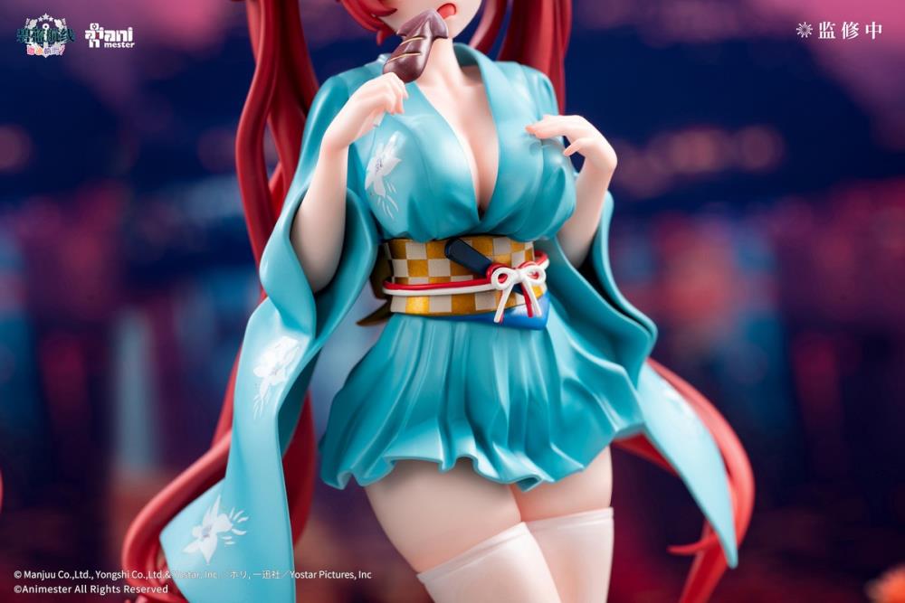 AniMester Azur Lane: Slow Ahead! Honolulu (Yukata Ver.) 1/7 Scale 9-Inch Figure - View 8