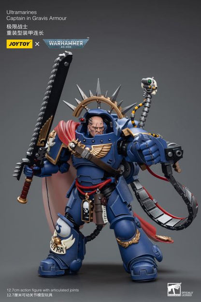 JoyToy Warhammer 40K Ultramarines Captain in Gravis Armour 1/18 Scale Action Figure - View 11