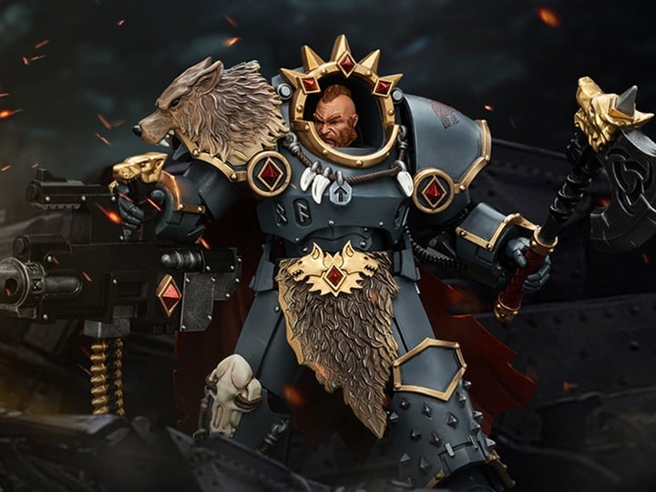 JoyToy Warhammer The Horus Heresy Space Wolves Hvarl Red-Blade 1/18 Scale Action Figure - View 2