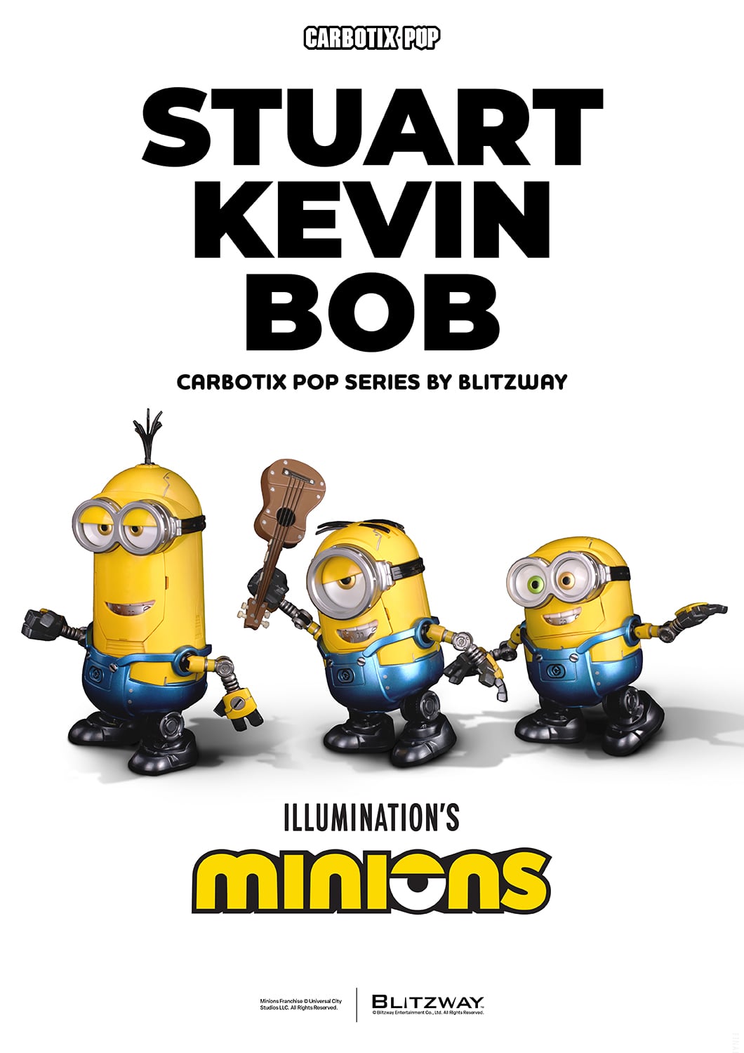 Blitzway Minions Carbotix Pop Bob 4-Inch Action Figure - View 17