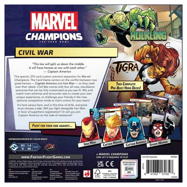 Fantasy Flight Games Marvel Champions: The Card Game Civil War Expansion - View 3
