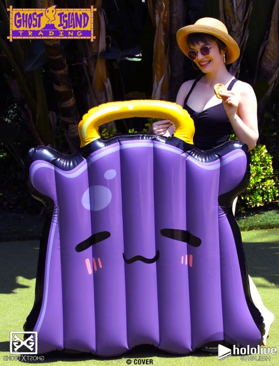 GHOST X GHOST Hololive Production T.A.K.O. Inflatable Pool Float with Takodachi - View 6