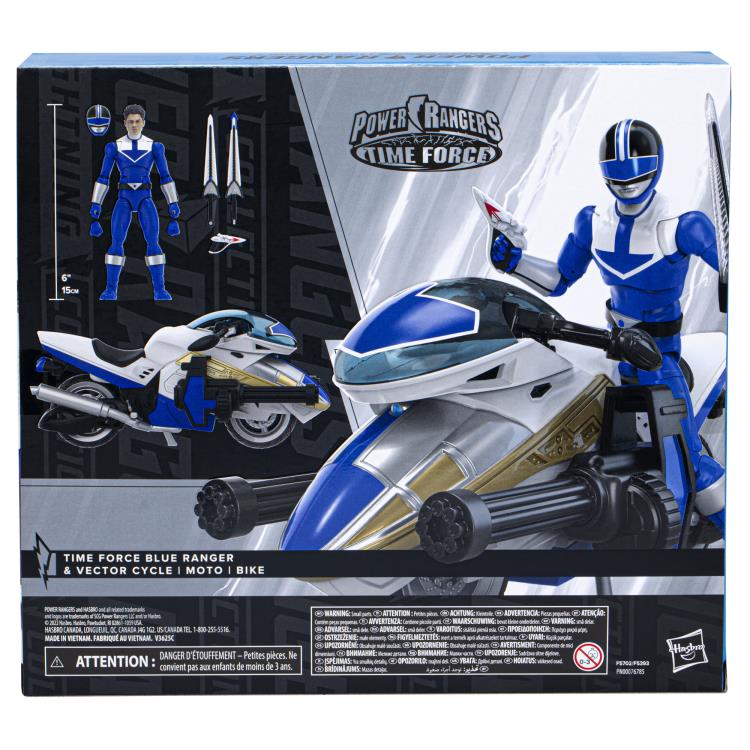 Hasbro Power Rangers Time Force Lightning Collection Deluxe Blue Ranger and Vector Cycle Set - View 20