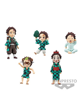 Bandai Demon Slayer: Kimetsu no Yaiba World Collectable Figure Tanjiro Kamado Collection Set of 5 Figures