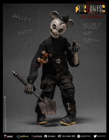 AxyToys 12 Bones Mouse (1B) 8-Inch Plastic Action Figure - View 3