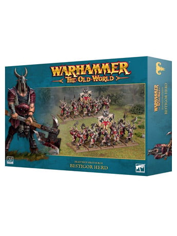 Games Workshop Warhammer The Old World Beastmen Brayherds Bestigor Herd Citadel Miniatures Set