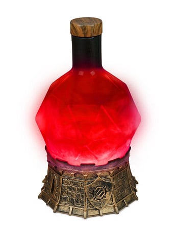 Enhance Gaming Tabletop Potion Light in Red, 8.5-Inch Decorative Gaming Accessory