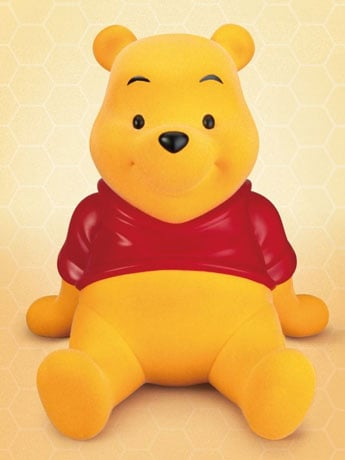 Beast Kingdom Winnie the Pooh VPB-011SP Pooh Velvet Ver. Large Vinyl Piggy Bank (14-Inch)