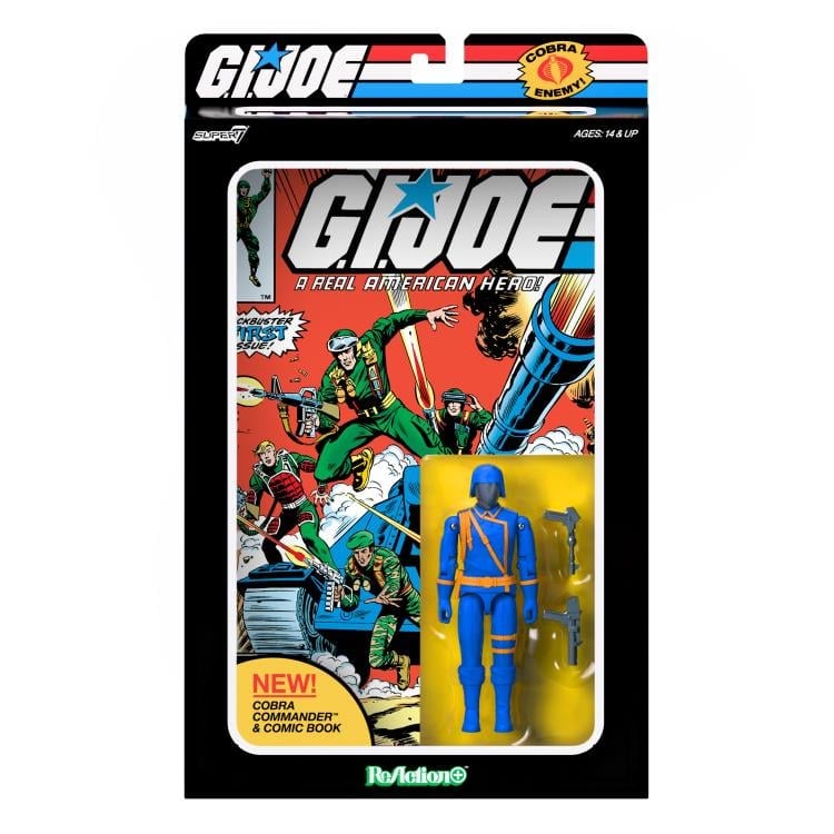 Super7 G.I. Joe ReAction+ Comic Collector Series Cobra Commander Action Figure and Comic Set - View 9