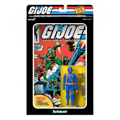 Super7 G.I. Joe ReAction+ Comic Collector Series Cobra Commander Action Figure and Comic Set - View 9