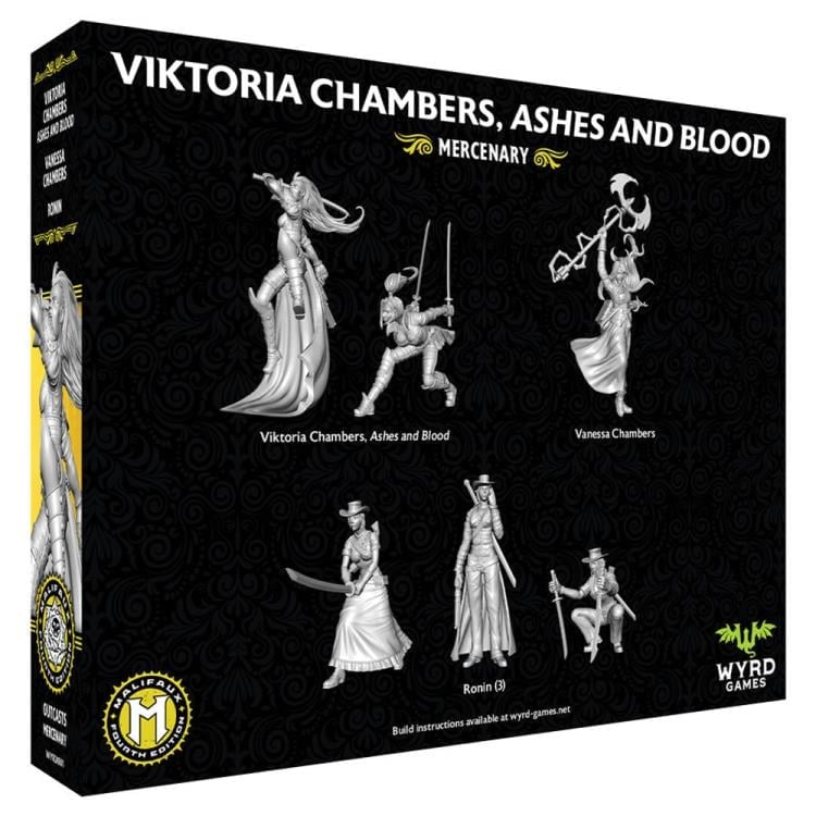Wyrd Games Malifaux Fourth Edition Viktoria Chambers, Ashes and Blood Miniatures Set - View 4