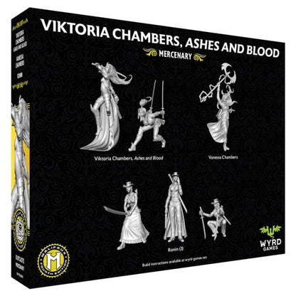 Wyrd Games Malifaux Fourth Edition Viktoria Chambers, Ashes and Blood Miniatures Set - View 4