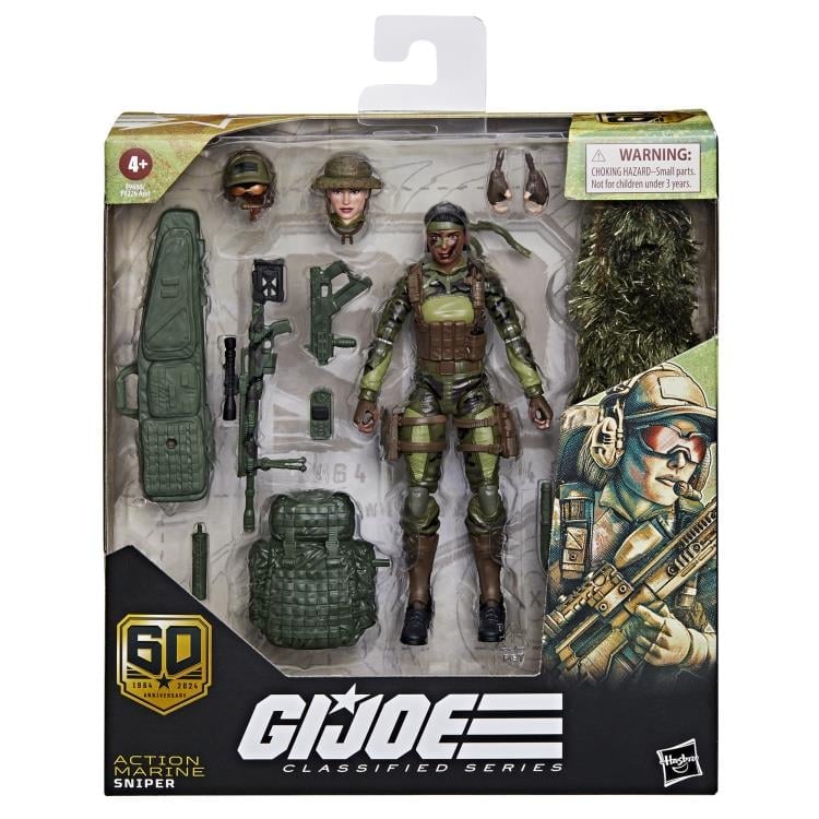 Hasbro G.I. Joe 60th Anniversary Classified Series Action Marine (Sniper) Action Figure - View 19