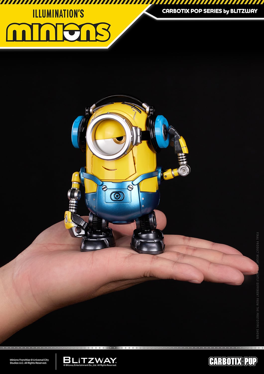 Blitzway Minions Carbotix Pop Bob, Stuart & Kevin Deluxe Ver. Action Figure Three-Pack - View 15