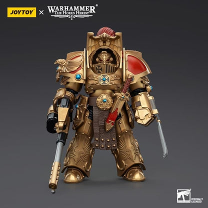 JoyToy Warhammer The Horus Heresy Legio Custodes Aquilon Terminator Squad Aquilon with Infernus Firepike 1/18 Scale Action Figure - View 4