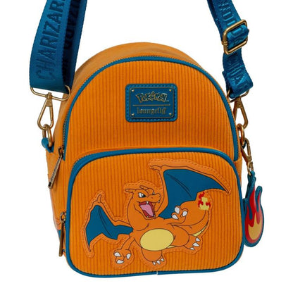 Loungefly Pokemon Charizard Corduroy Convertible Exclusive Limited Edition Mini Backpack - View 6