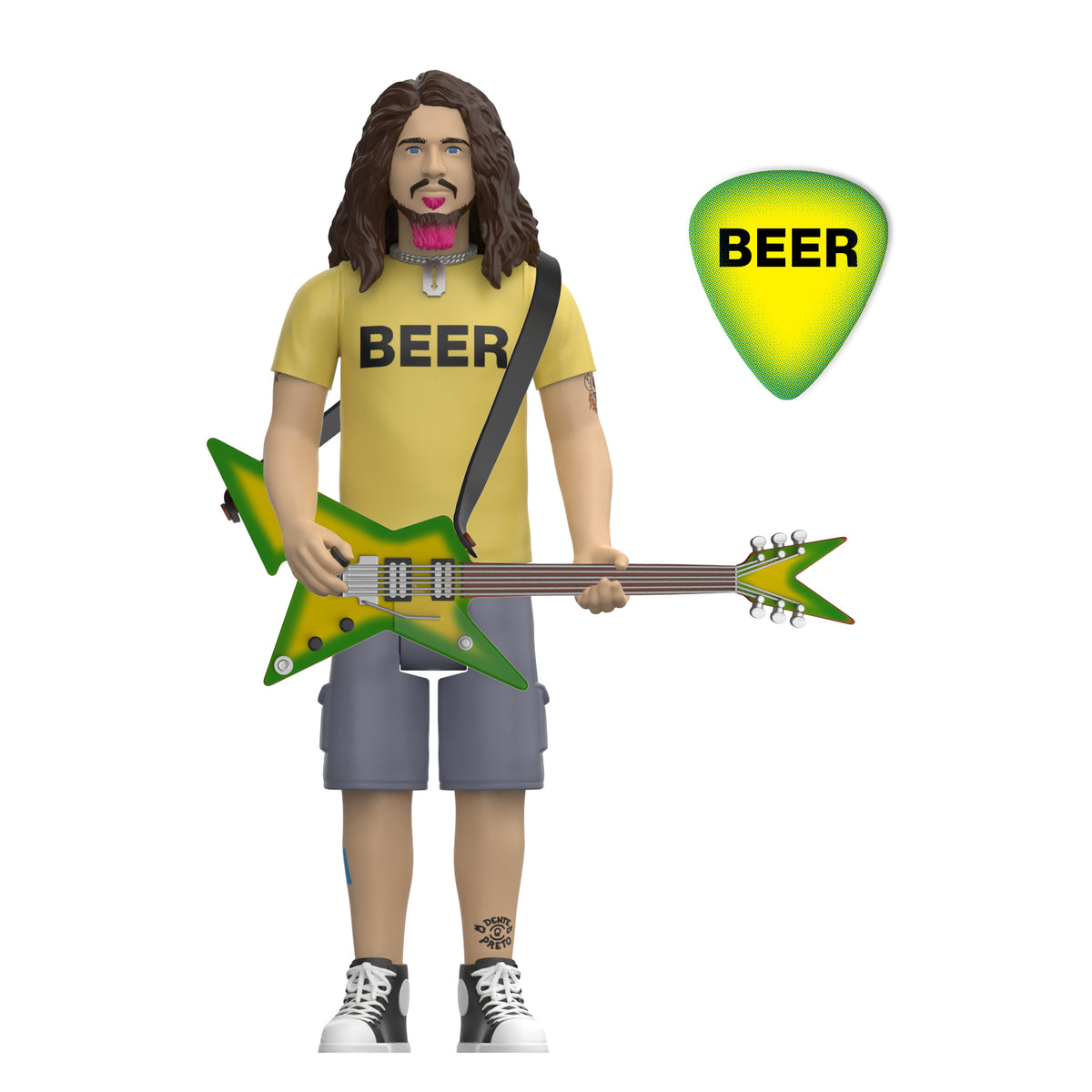 Super7 Dimebag Darrell ReAction Dimebag Darrell Beer Shirt Action Figure - View 3
